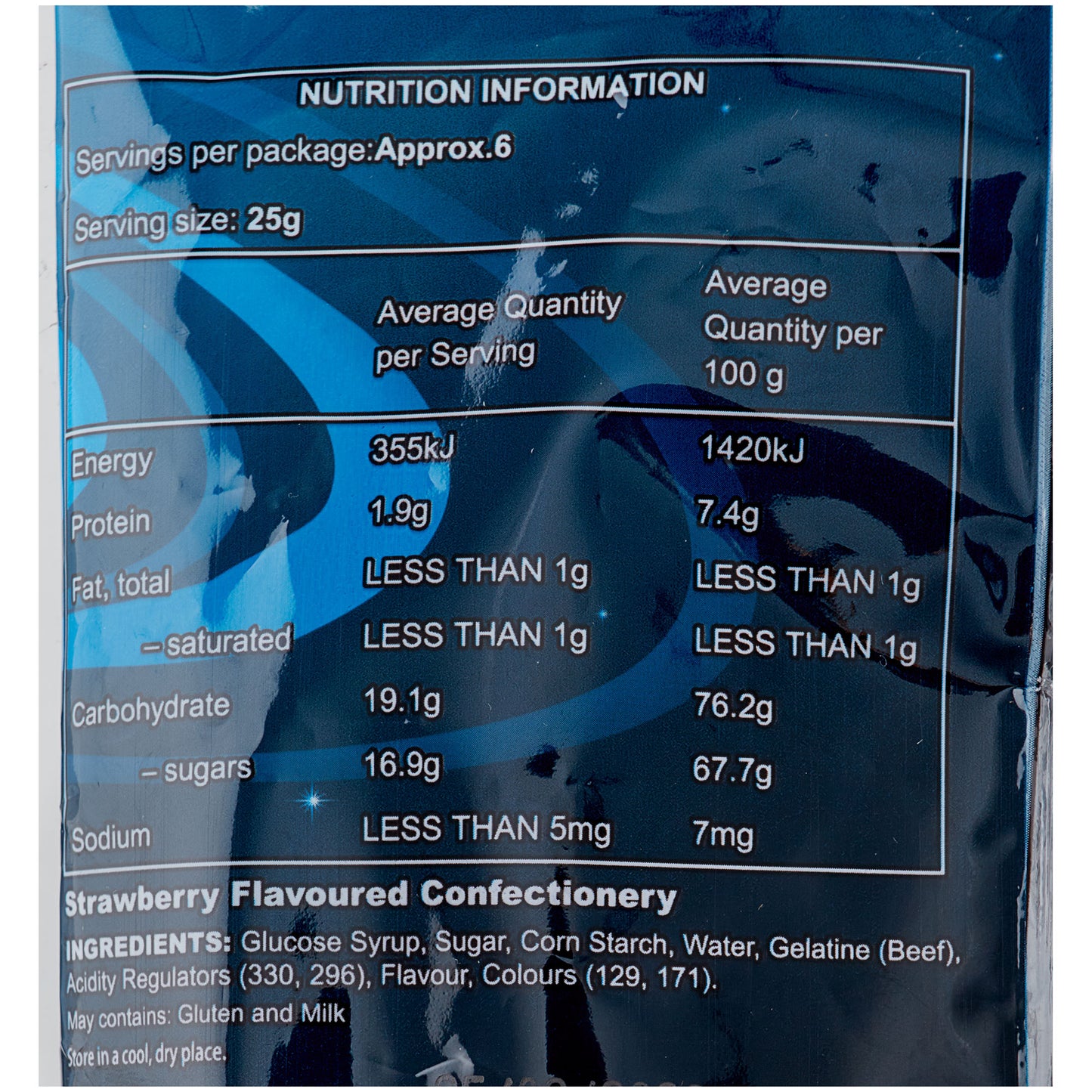 Pauly's Lolly Space Adventure Strawberry Clouds Sharebag 160g