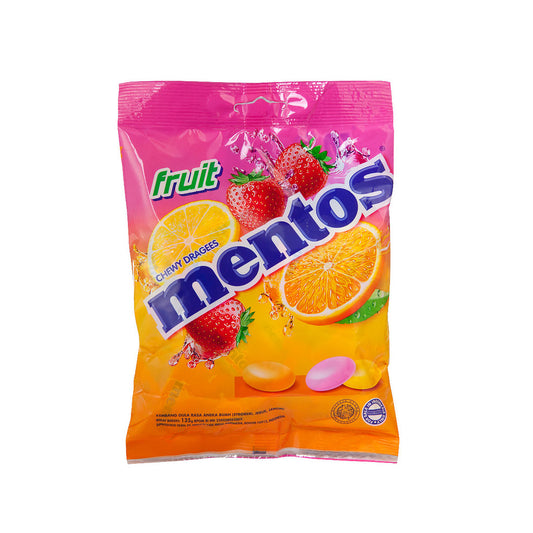 Mentos Chewy Candy Fruit Bag 135g