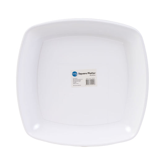 Square Platter White 40x40cm