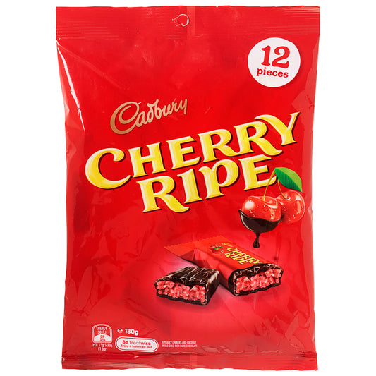 Cadbury Cherry Ripe Chocolate Sharepack 180g 12PK