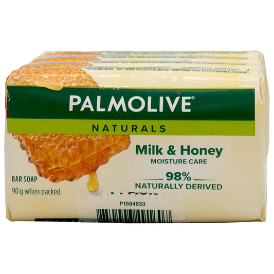 Palmolive Replenishing Milk & Honey Soap 4x 90g