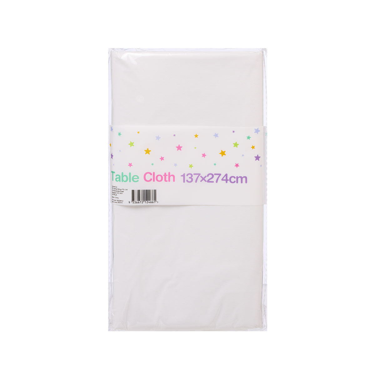 White Table Cover 137x274cm
