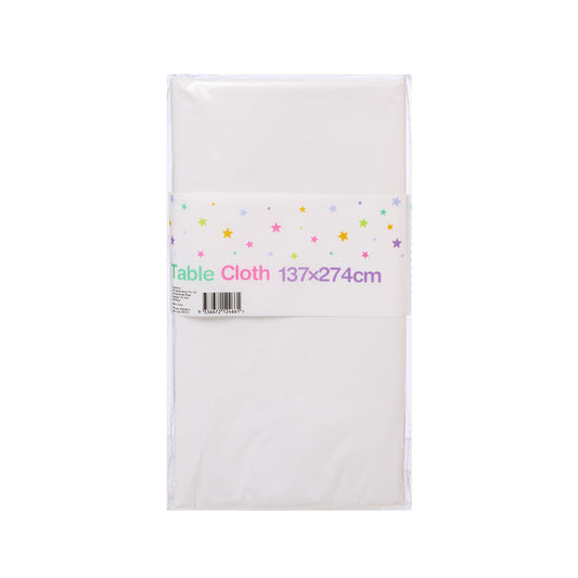 White Table Cover 137x274cm