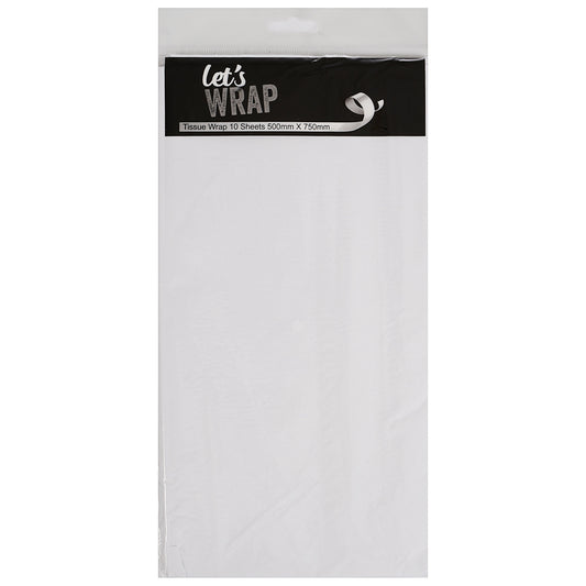Tissue Paper White 50x75cm 10pk