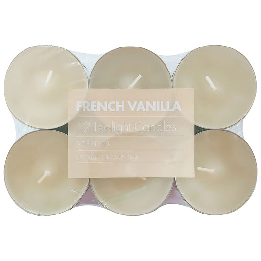 French Vanilla Jumbo Tealight 12pk