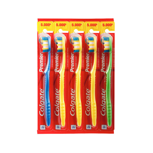 Colgate Toothbrush Premium Classic Medium 5pk