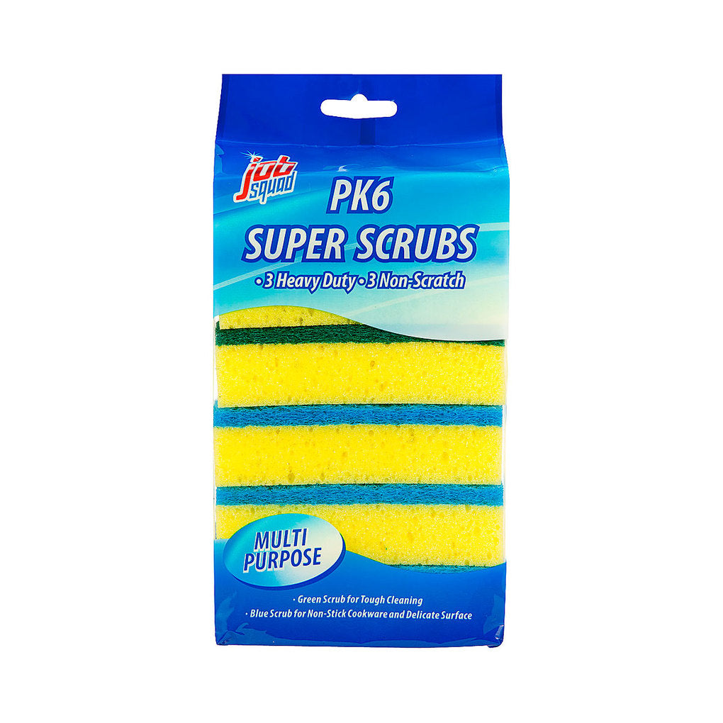 Job Squad Super Scrub Sponge 6pk