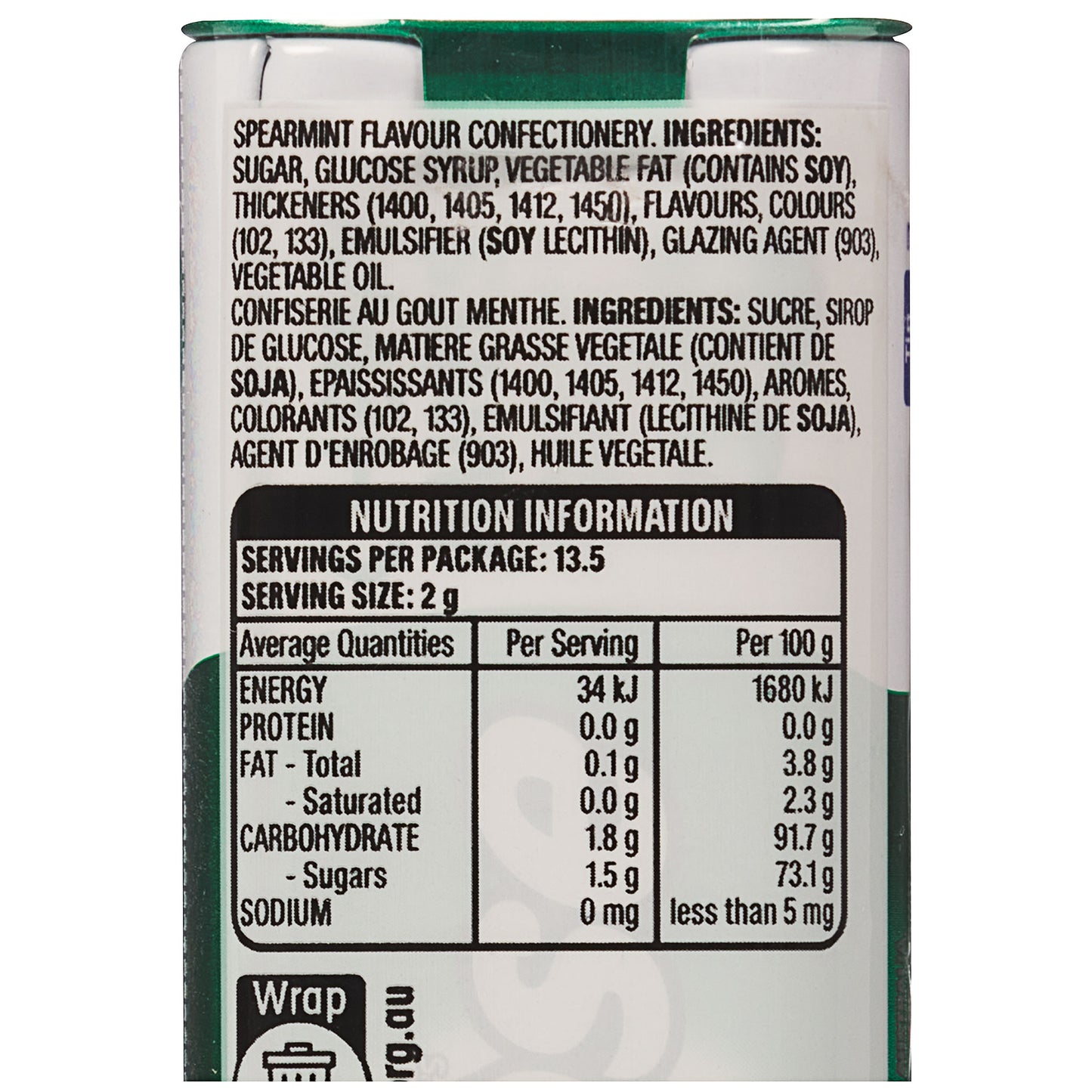 Eclipse Chewy Mints Spearmint 27pk