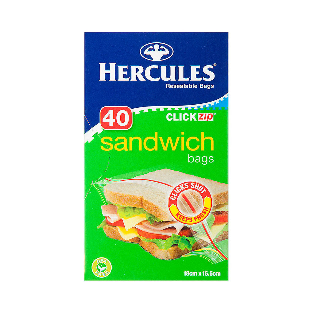 Hercules Sandwich Bags 40pk