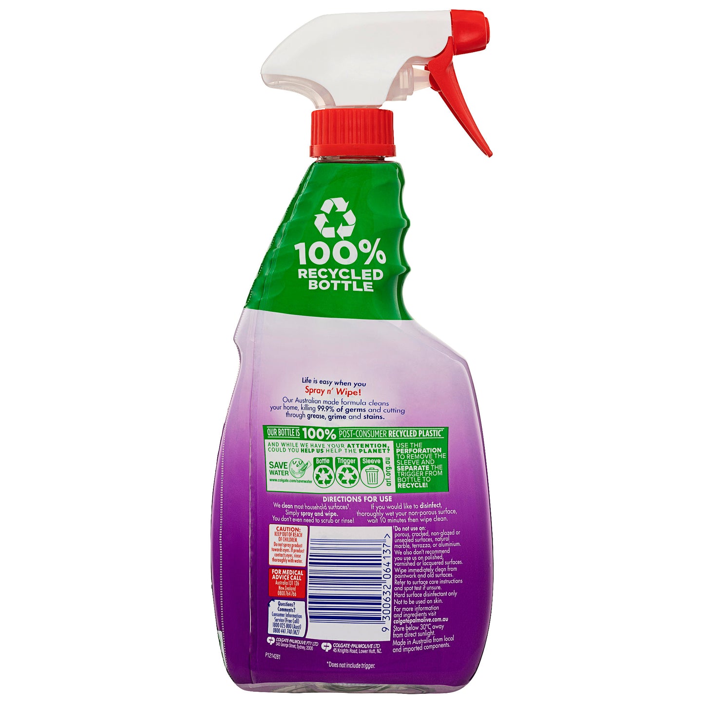 Ajax Spray N Wipe Lavender/Citrus 500mL