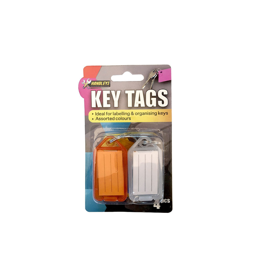 Large Key Tags 4pk