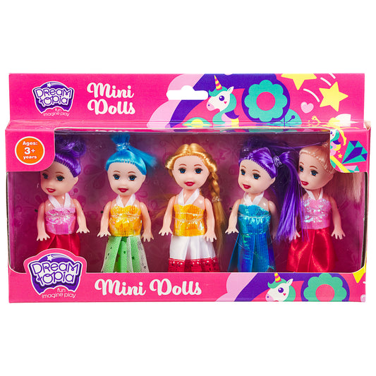 Mini Dolls 3.5" 5pk