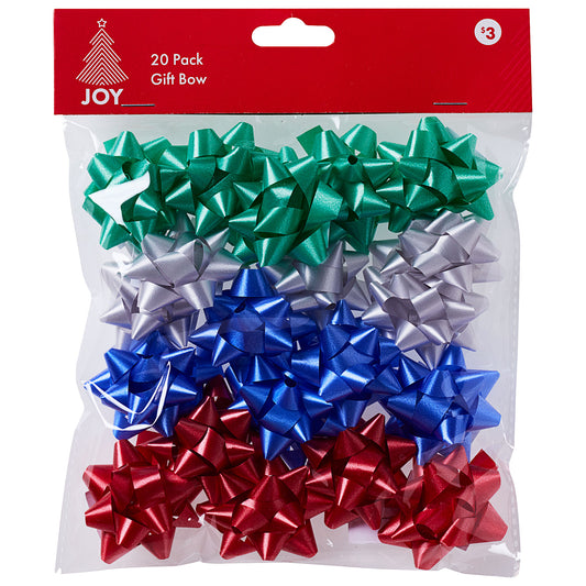 Metallic Bow 20pk