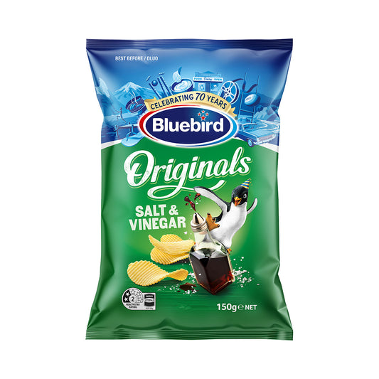 Bluebird Original Cut Salt & Vinegar Chips 150g