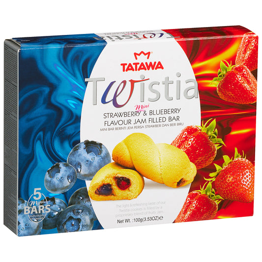 Twistia Strawberry Blueberry Bars 100g 5pk