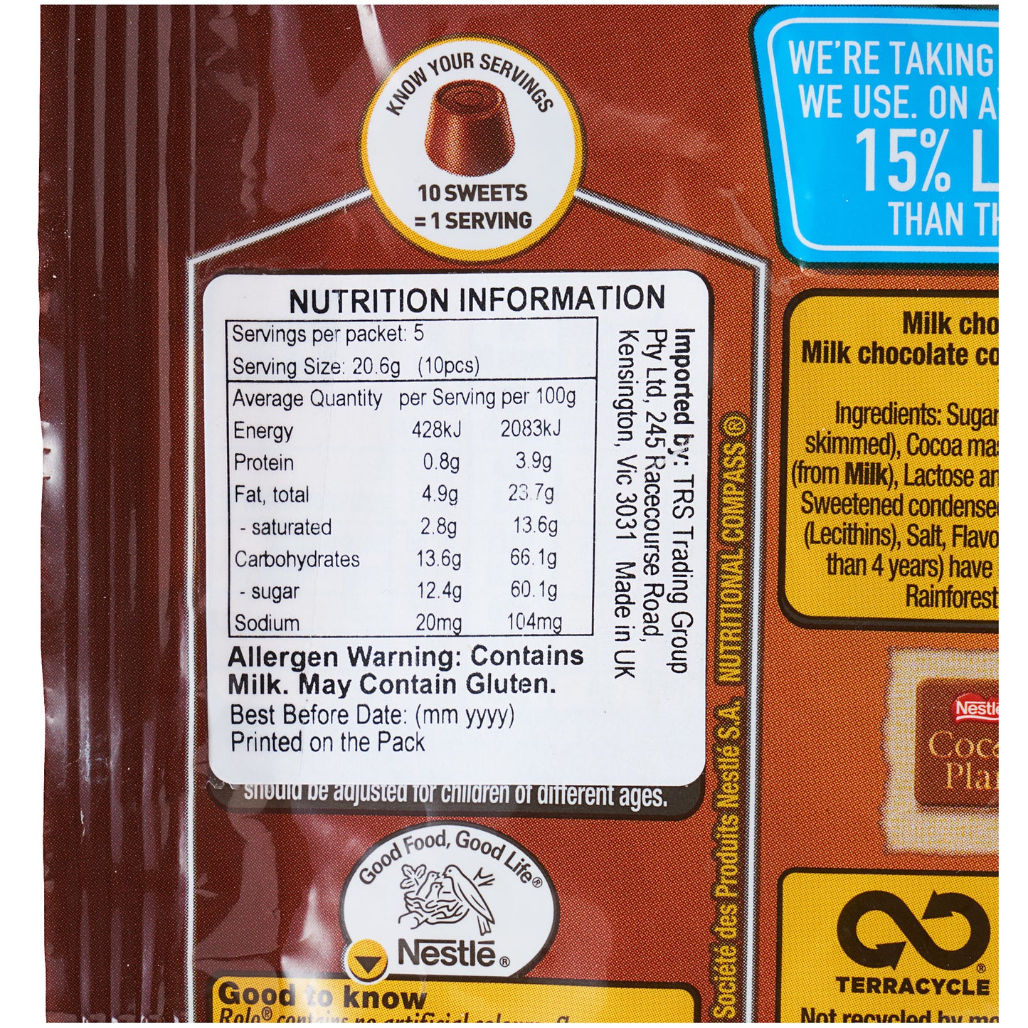 Nestle Rolo Pouch 103g