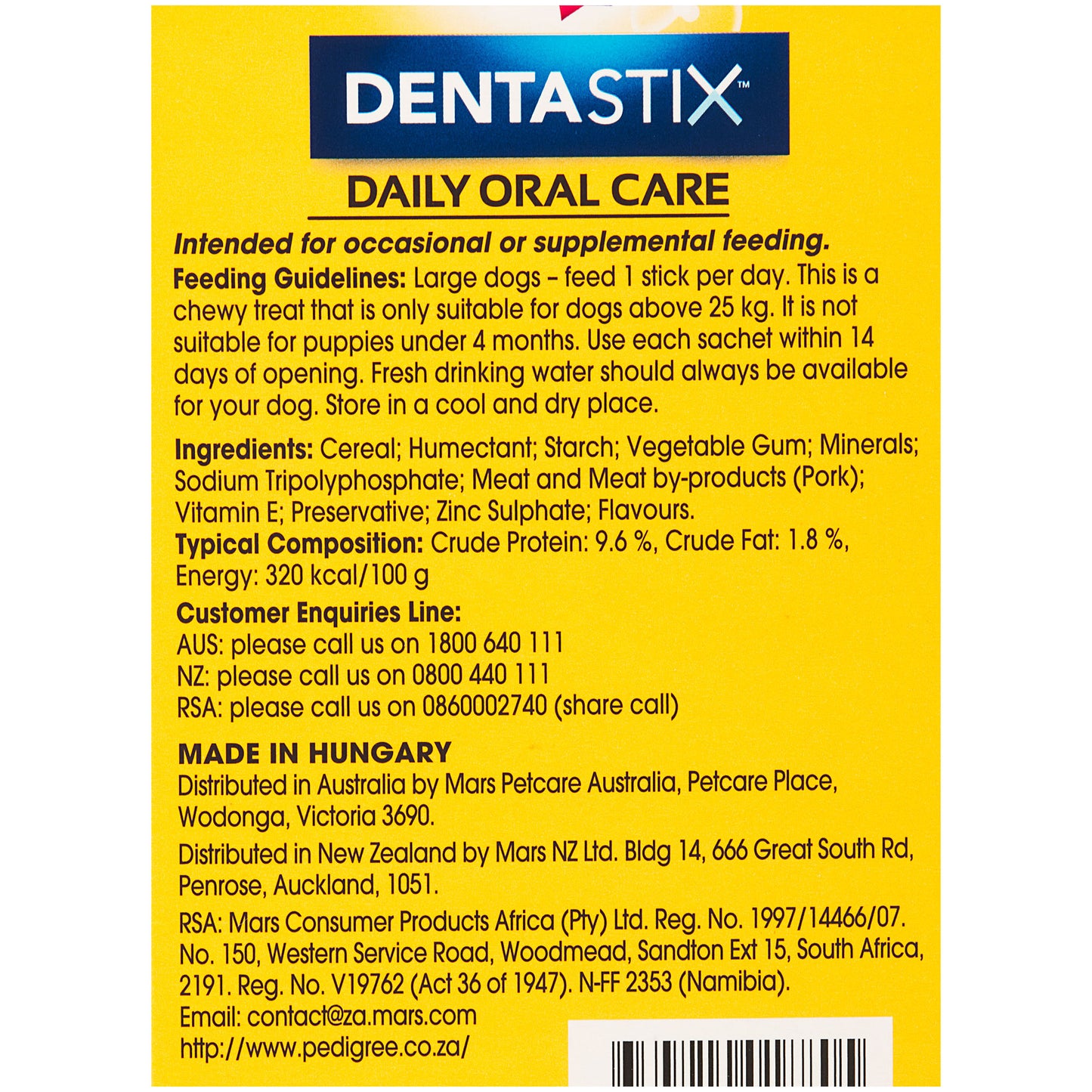 Pedigree Dentastix Large Dog 28pk