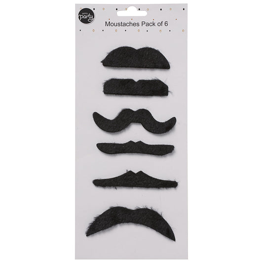 Moustaches 6pk