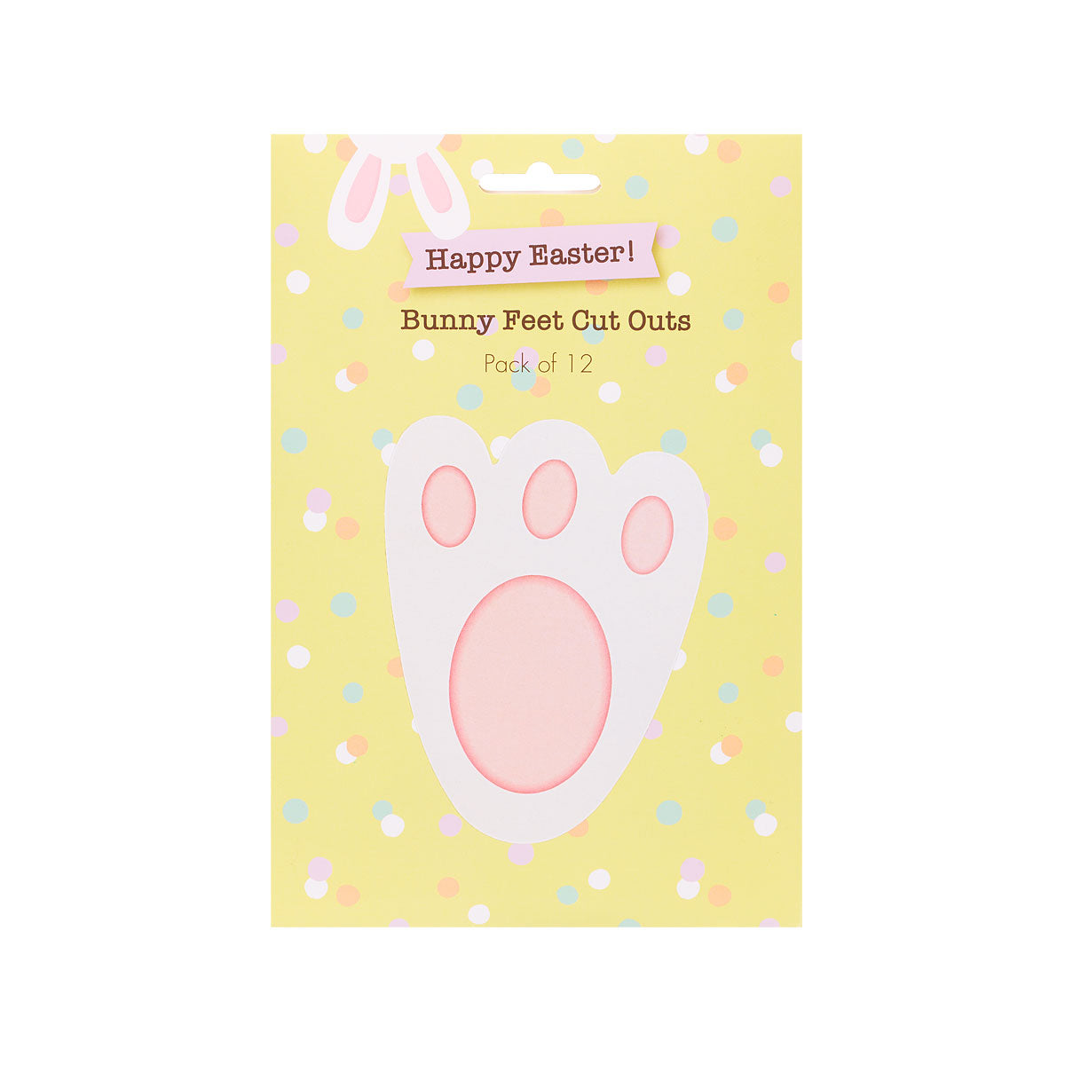 Easter Cut-Out Bunny Feet 12pk