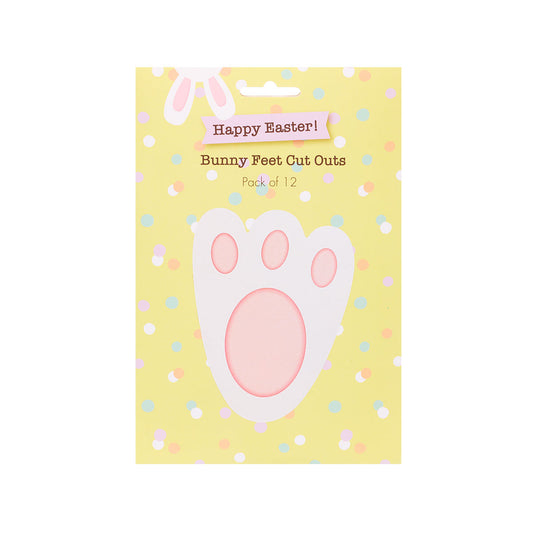 Easter Cut-Out Bunny Feet 12pk