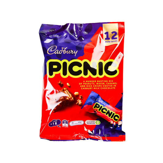Cadbury Picnic Chocolate Sharepack 180g 12pk