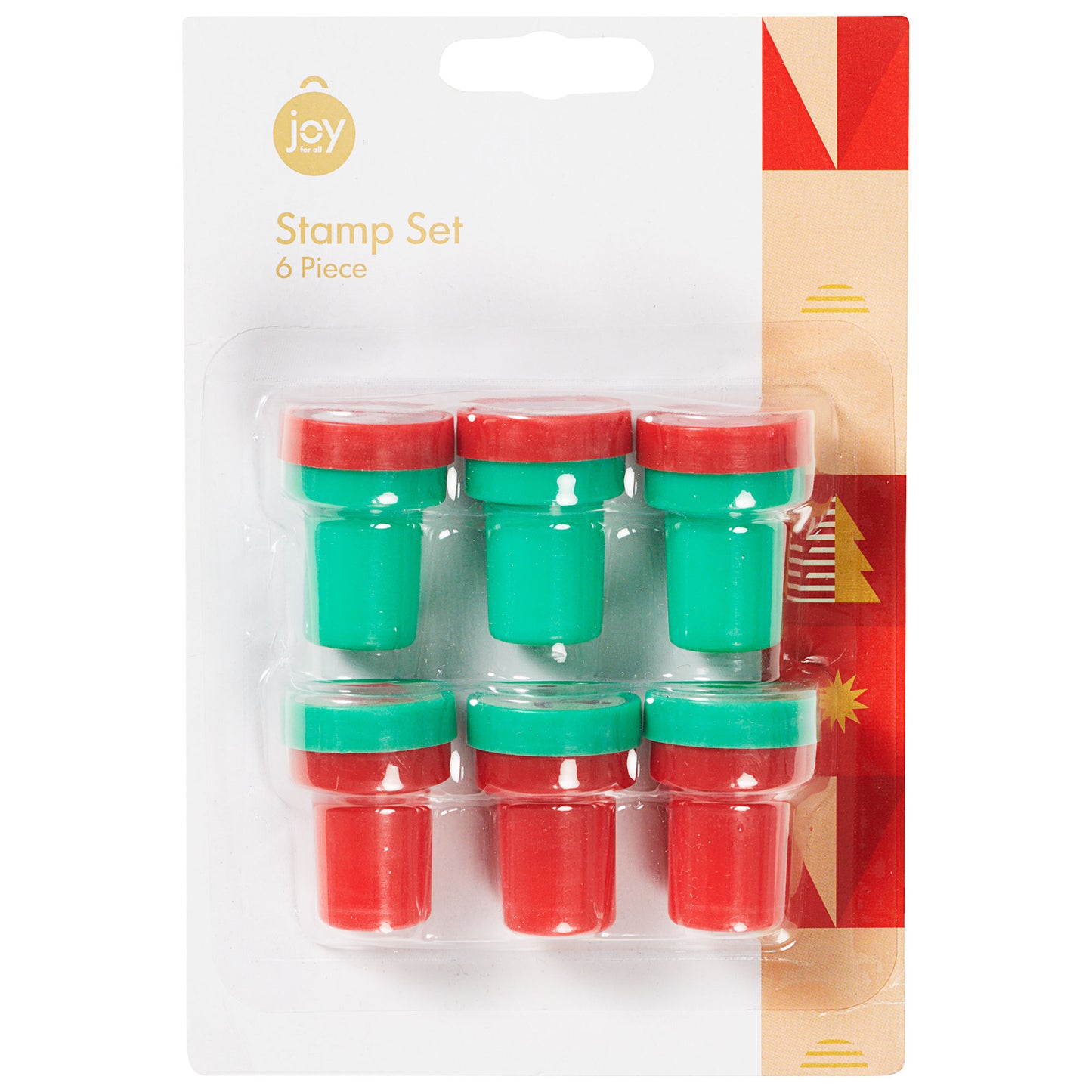 6pc Christmas Stamp Set