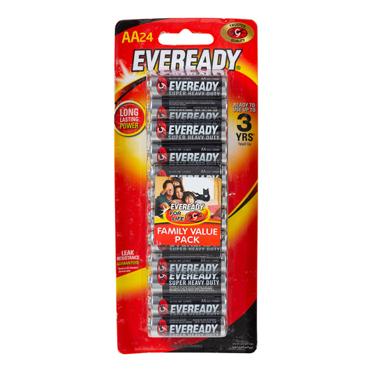 Eveready Super Heavy Duty AA Batteries 24pk