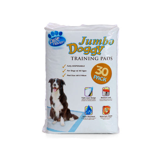 Pet Haven Puppy Training Pads Jumbo 60x90cm 30pk