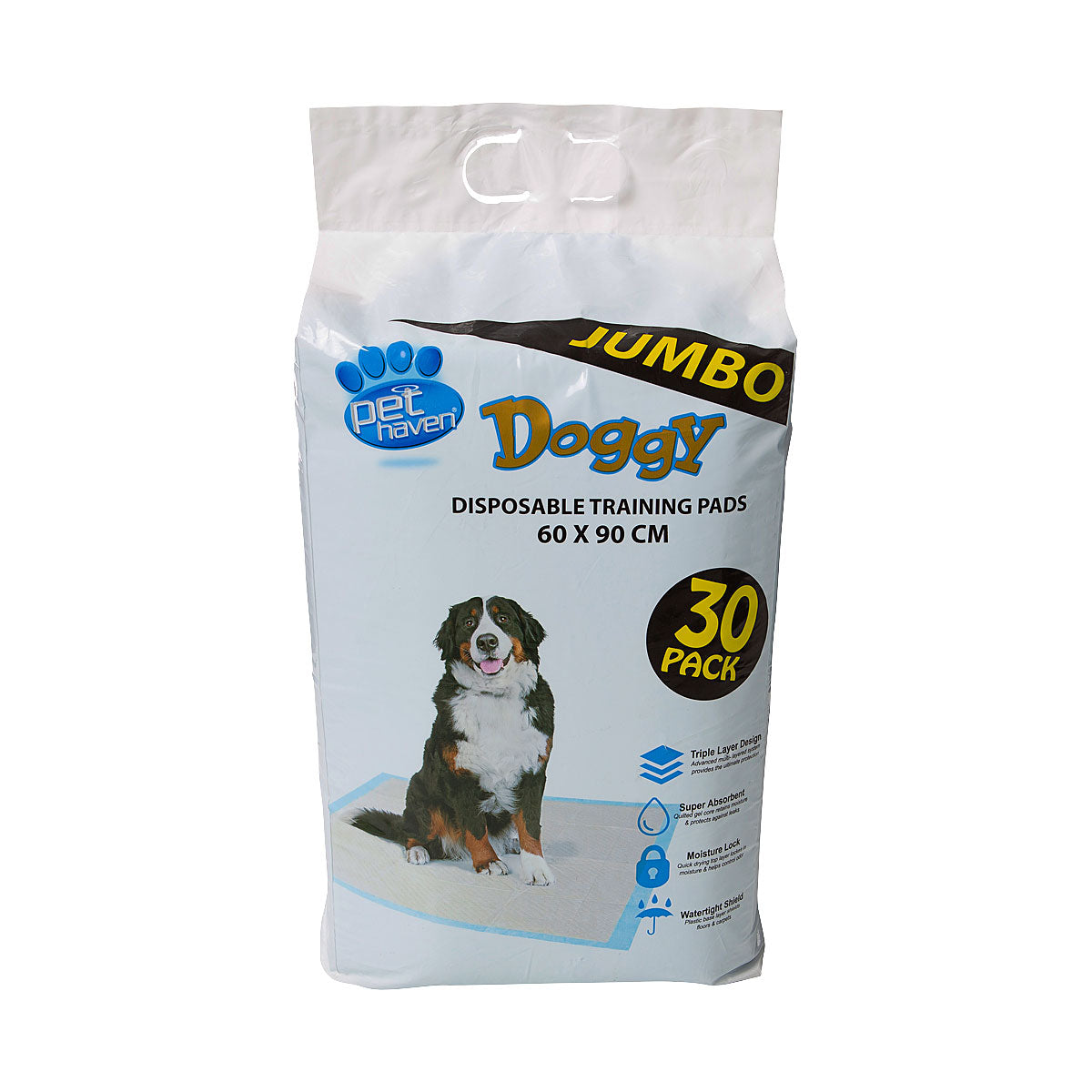 Pet Haven Puppy Training Pads Jumbo 60x90cm 30pk