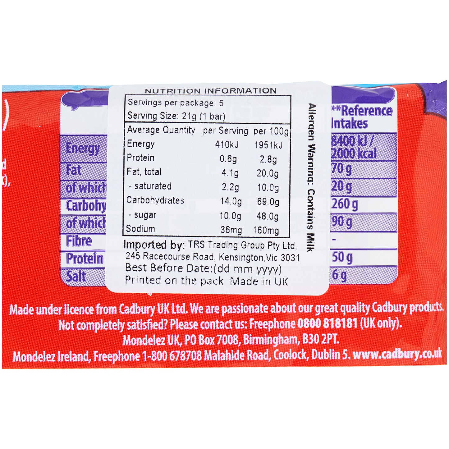 Cadbury Chomp 5pk Uk