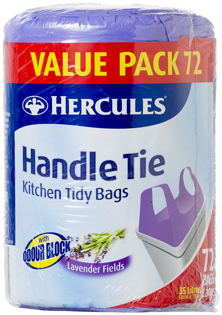 Hercules Kitchen Tidy Bags 35L Large 72pk Assorted
