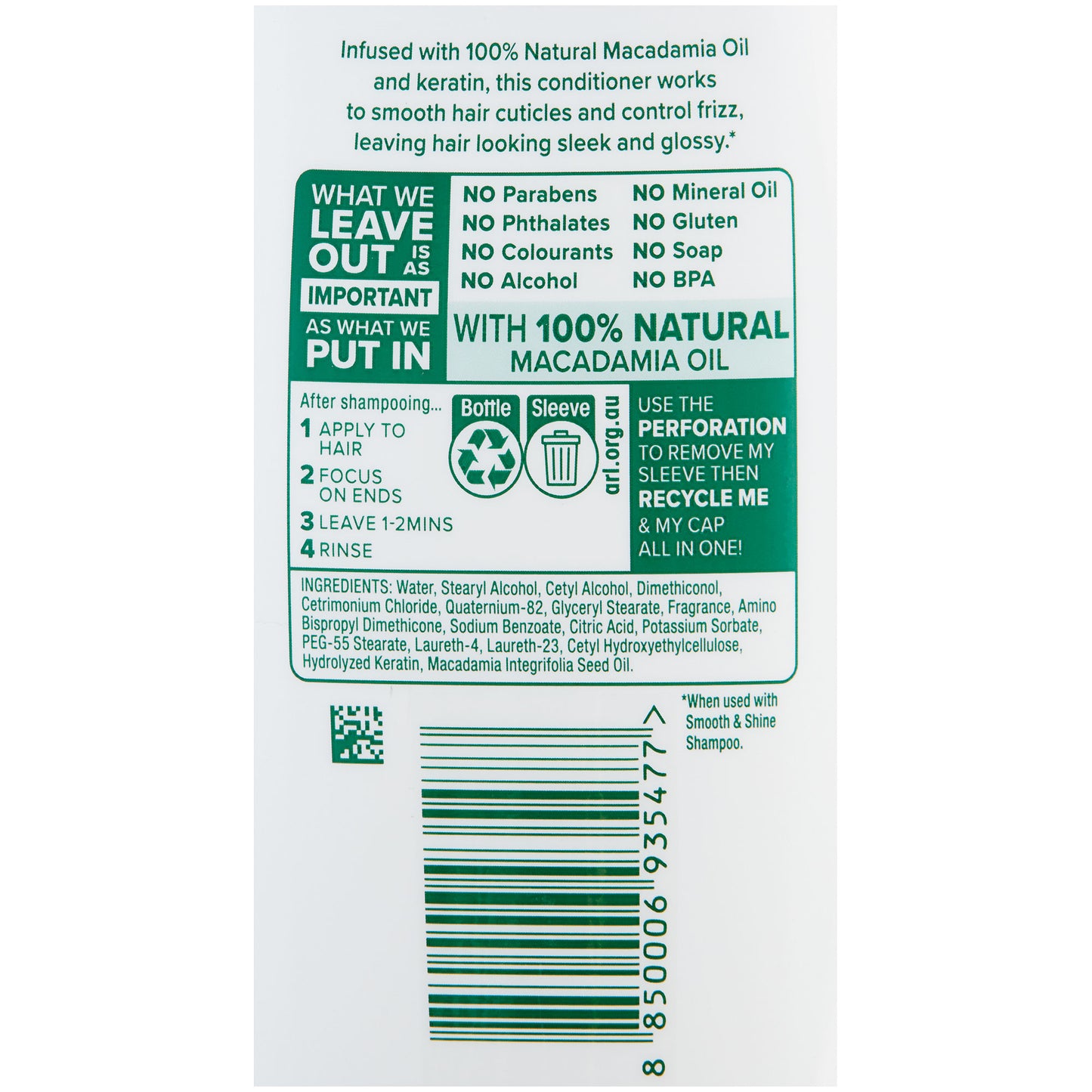 Palmolive Conditioner Smooth & Shine 350mL