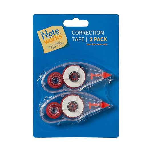 Noteworks Correction Tape 2pk