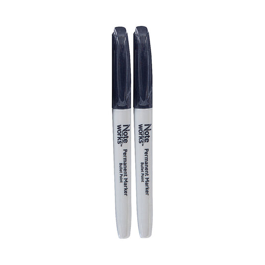 Black Permanent Markers 2pk