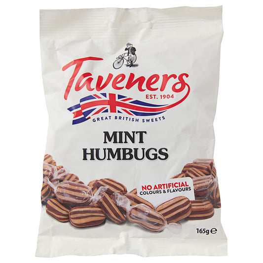 Taveners Mint Humbugs 165g
