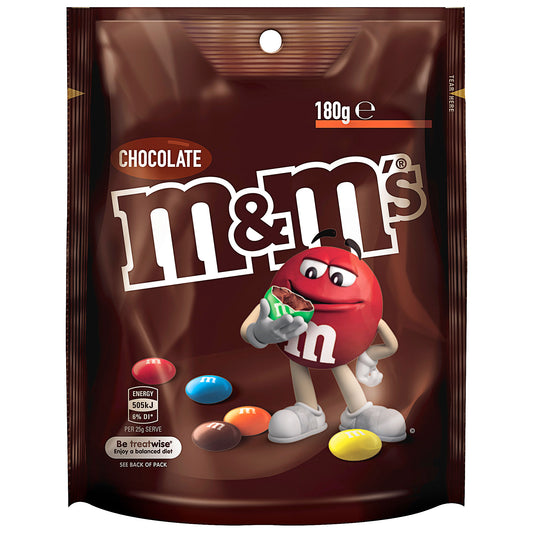 M&M's Milk Chocolate Pouch 180g