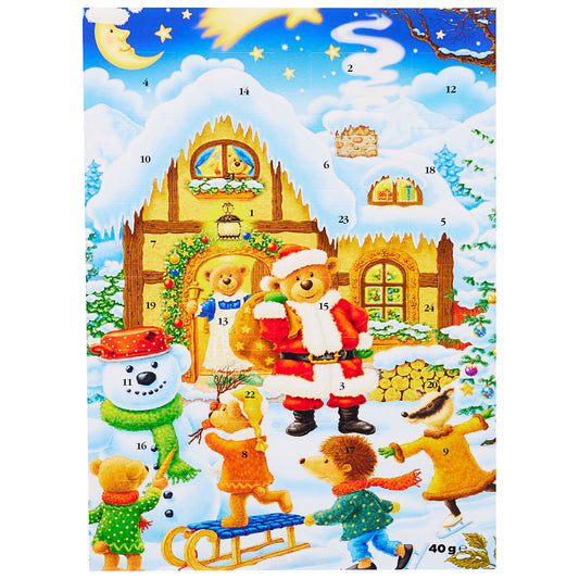 Advent Calendar Milk Chocolate Santa/Bear 40g