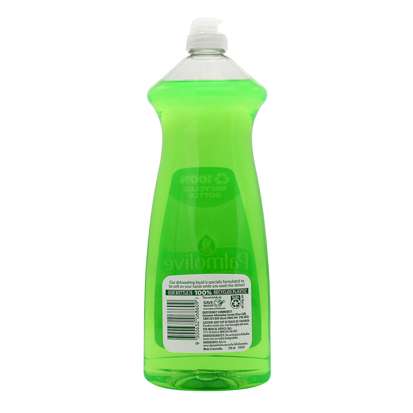 Palmolive Dishwashing Liquid Lemon Lime 750mL