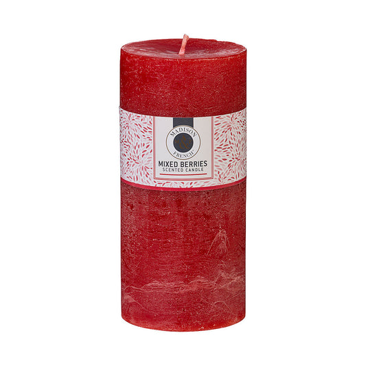 Berry Scented Pillar Candle 15cm