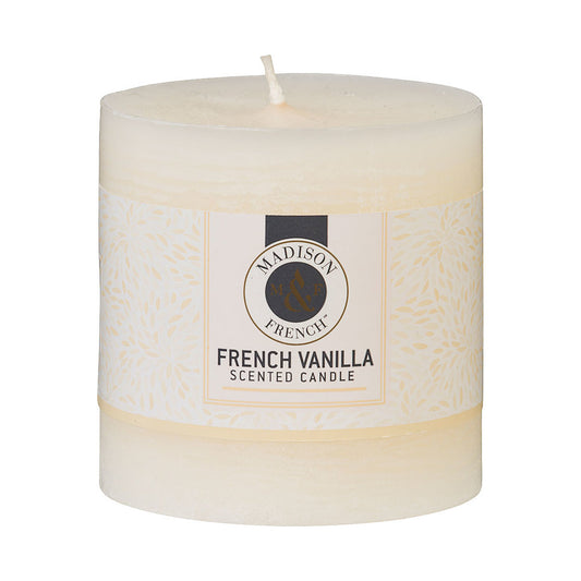 French Vanilla Pillar Candle 7cm