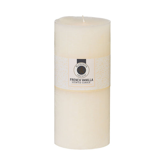 French Vanilla Pillar Candle 15cm