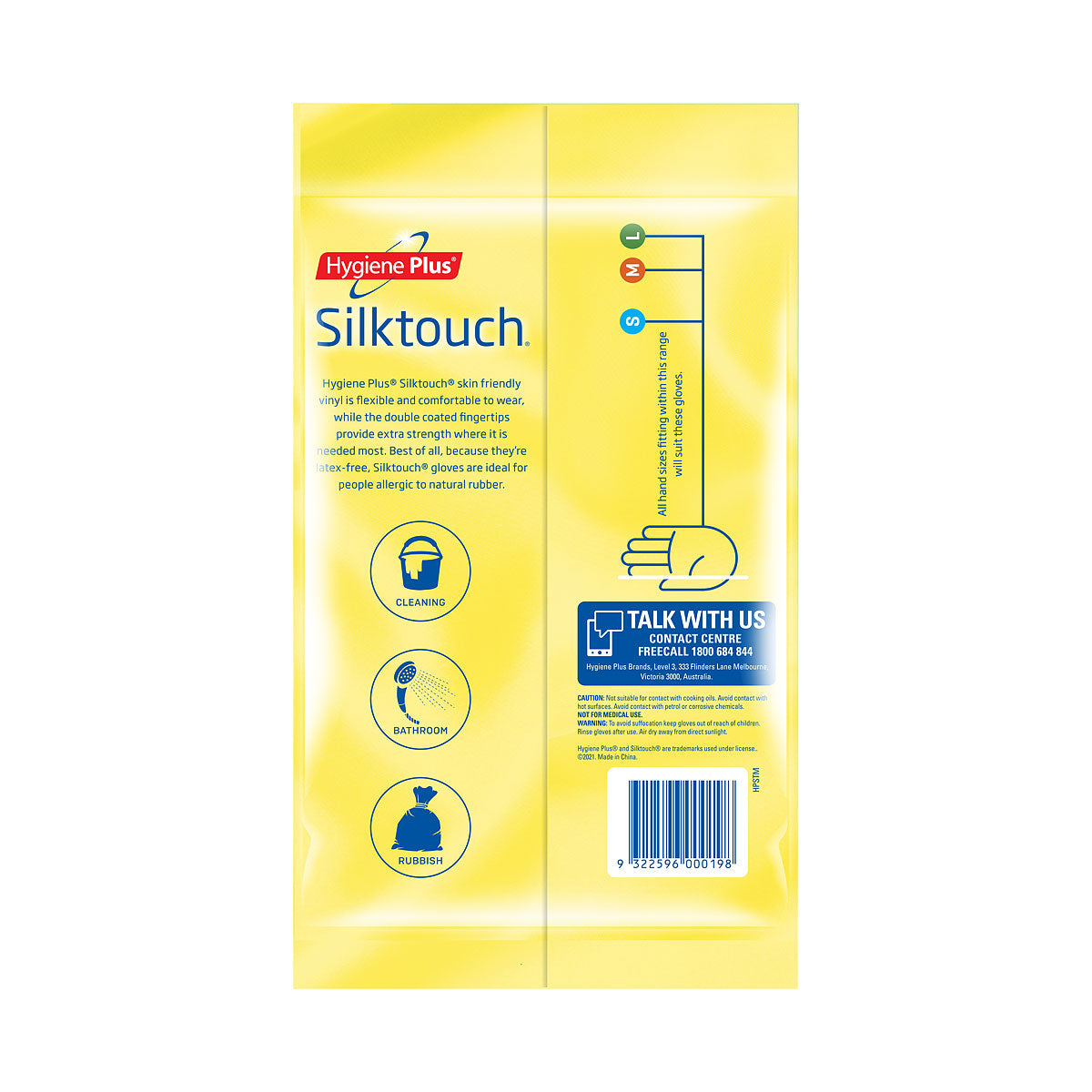 Hygiene Plus Silk Touch Gloves Medium 1pk