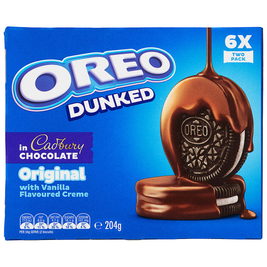 Cadbury Oreo Chocolate Dipped 3 X 2pk 204g