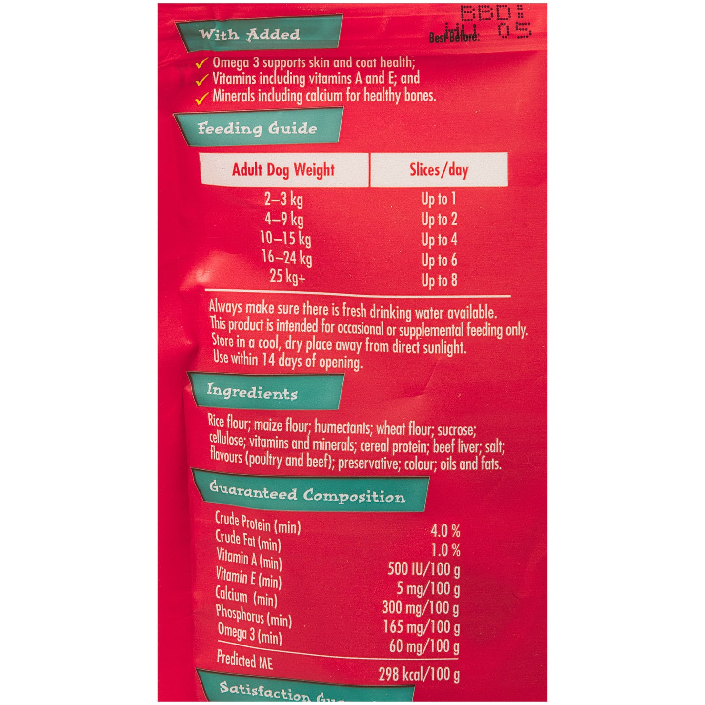 Schmackos Tasty Bites Chewy Beef 155g