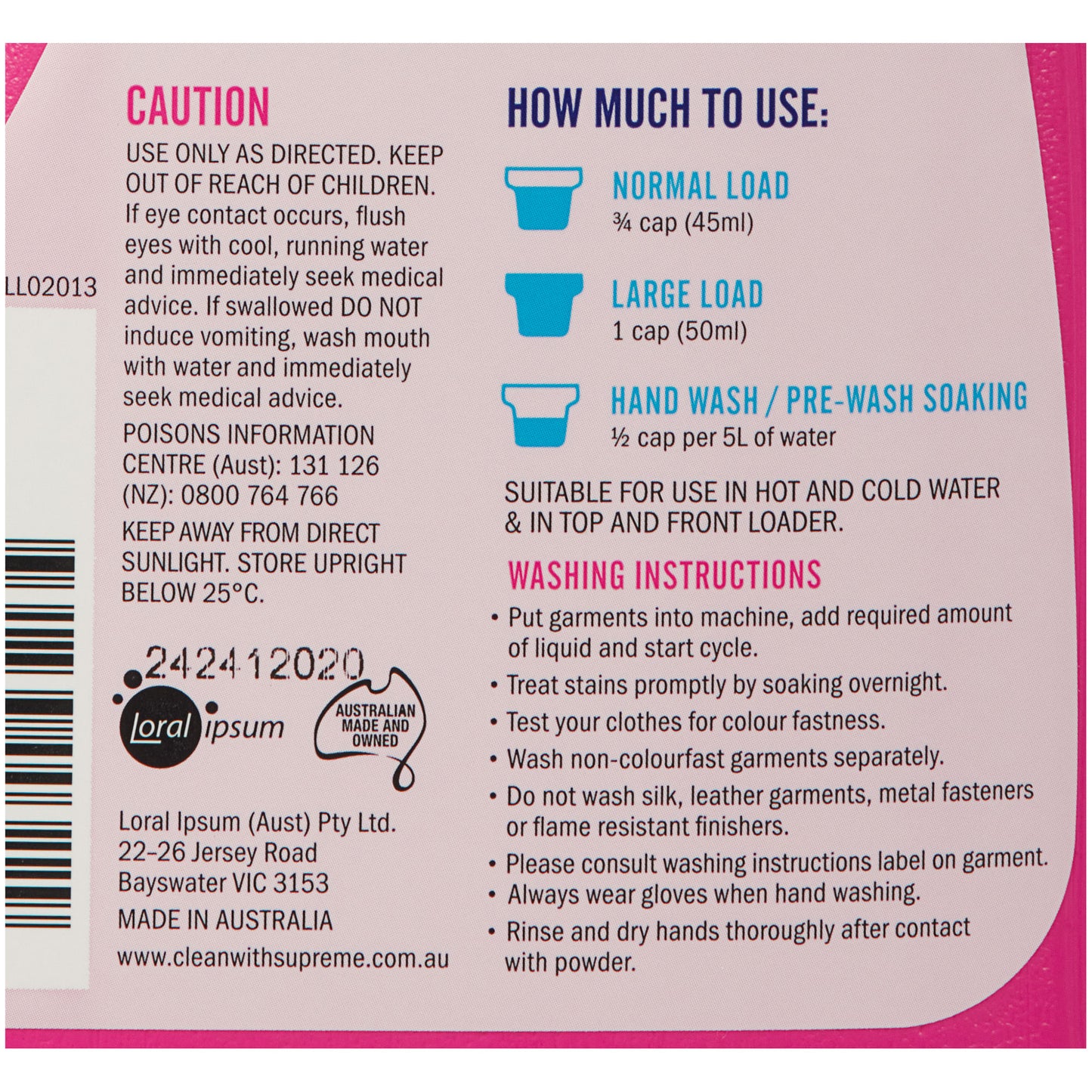 Supreme Laundry Liquid Floral Burst 2L