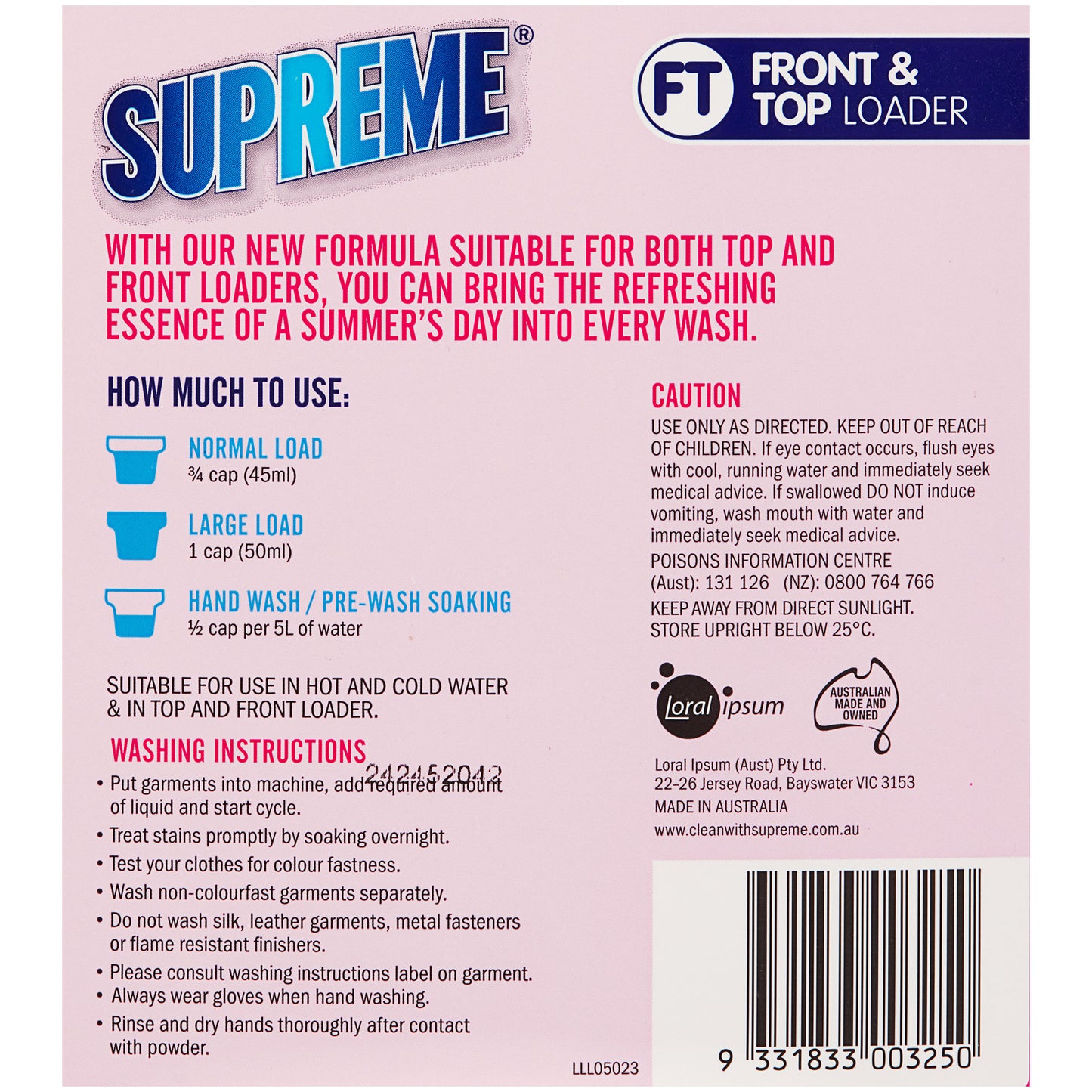 Supreme Laundry Liquid Floral Burst 5L