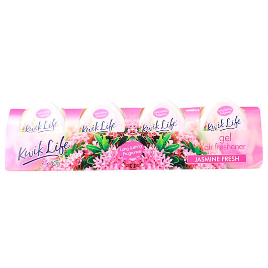 Kwik Life Jasmine Fresh Gel Air Freshener 4pk 50g