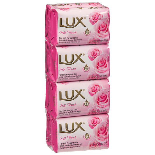 Lux Soap Soft Rose 80g 8pk