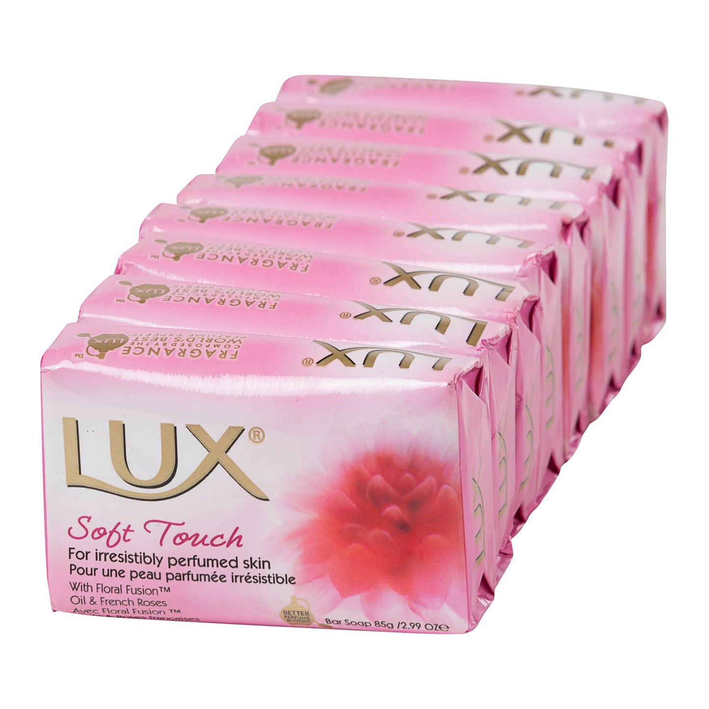 Lux Soap Soft Rose 80g 8pk