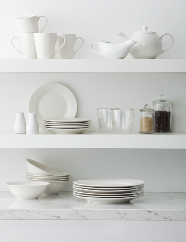 Bright White Porcelain Side Plate